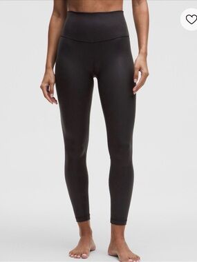 lululemon athletica Black shiny Leggings - never worn
